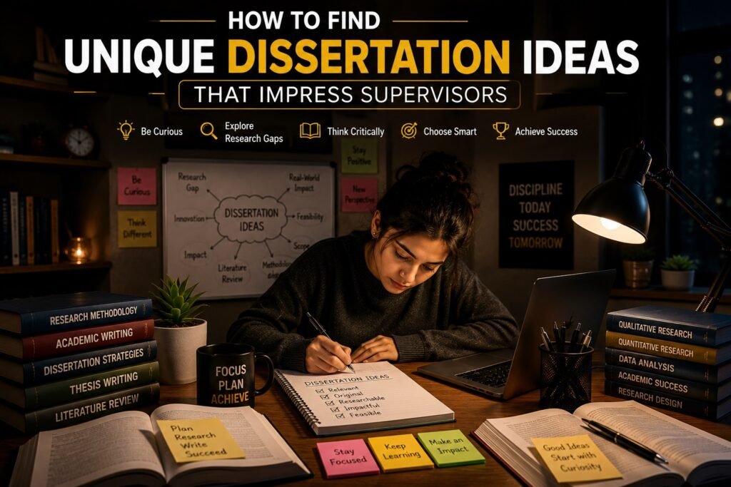 How to Find Unique Dissertation Ideas That Impress Supervisors
