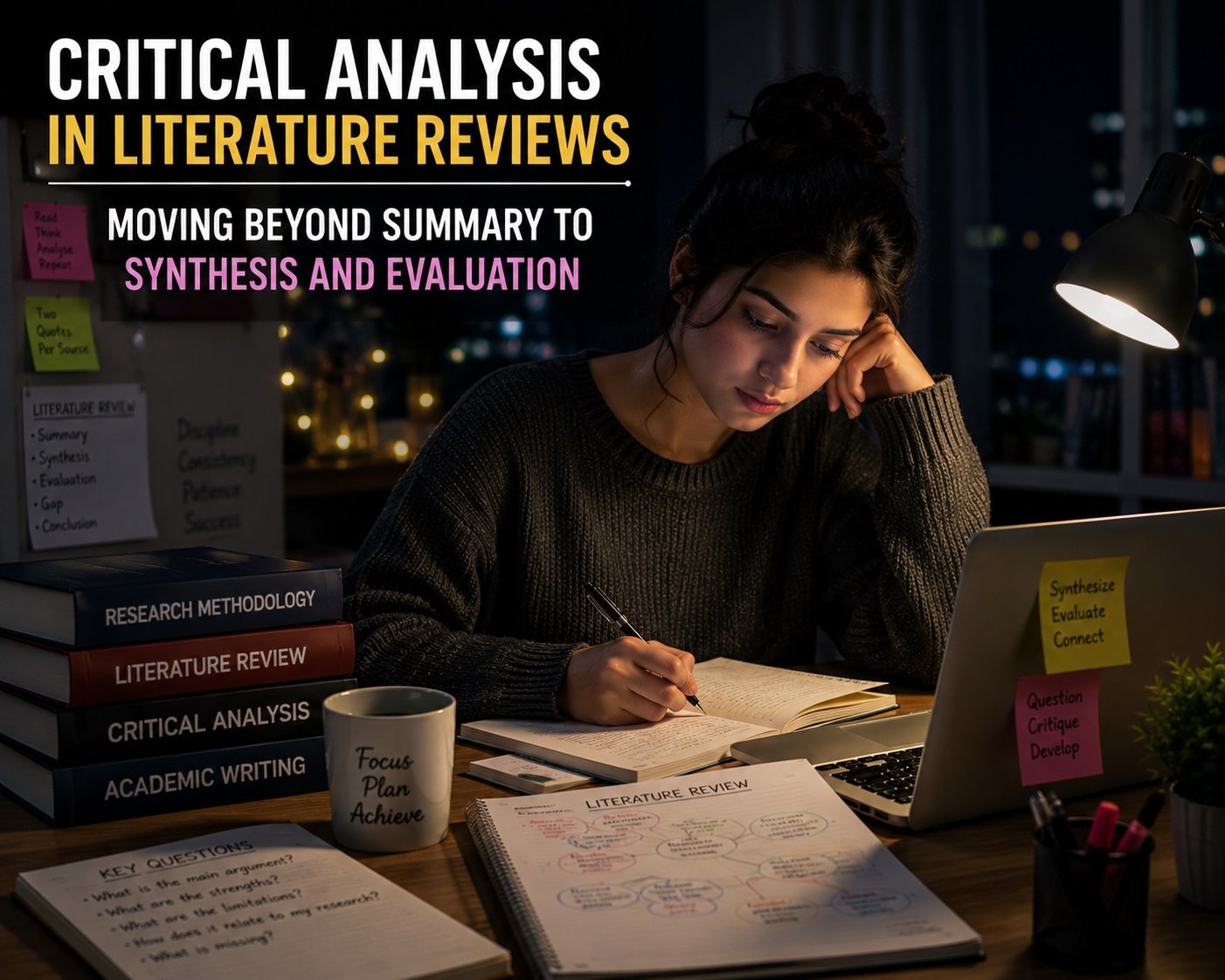 Critical Analysis in Literature Reviews: Moving Beyond Summary to Synthesis and Evaluation