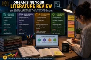 Organising Your Literature Review: Thematic, Chronological, Methodological, or Theoretical Structures – Pros, Cons, and Templates