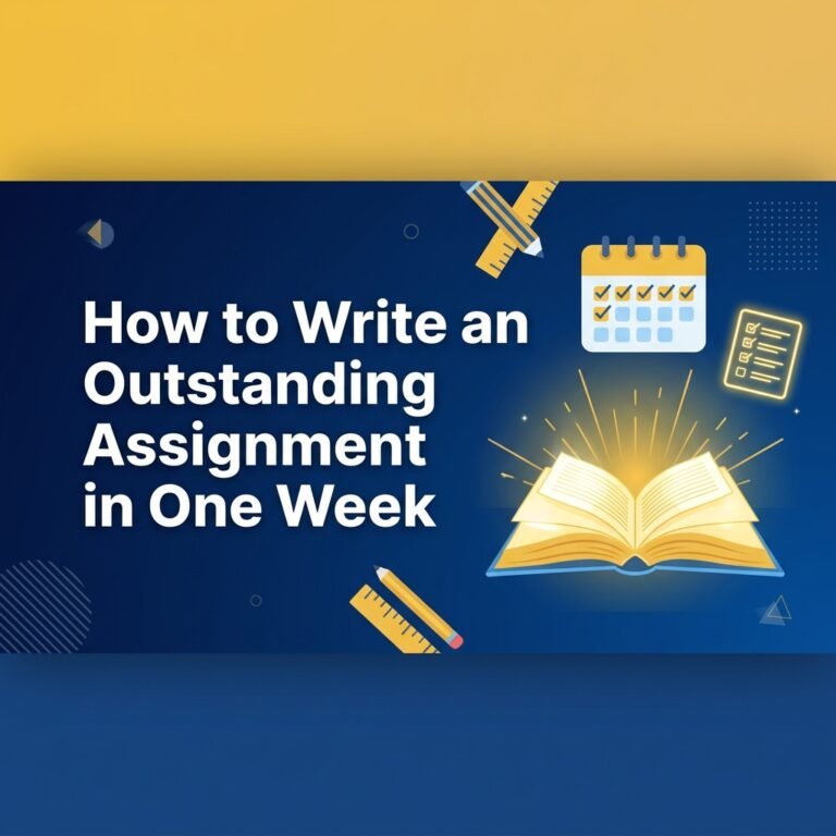 How to Write an Outstanding Assignment in One Week [Day-by-Day Plan]