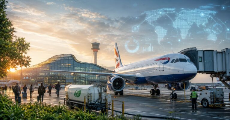 A case-study analysis of strategic renewal, decarbonisation and digital change at British Airways