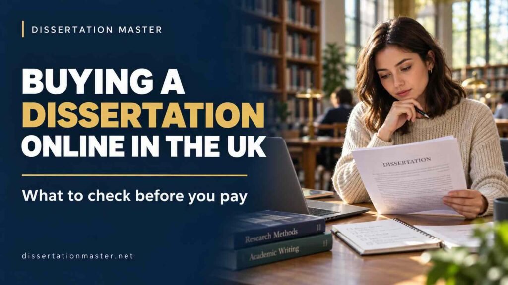 Buying a Dissertation Online in the UK: What to Check Before You Pay
