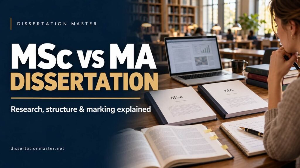 MSc vs MA Dissertation: What’s Different and How Markers Grade Each